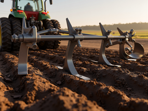 精密播种机在田间作业，机器现代化，播种精度高，种子分布均匀